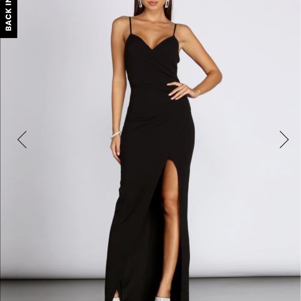 Windsor Black Prom Dress with Slit